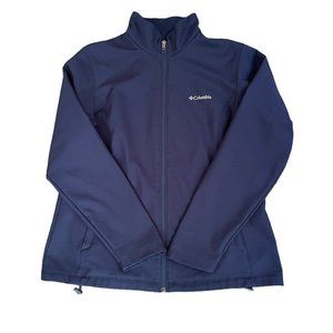 Columbia Jacket Women's Kruser Ridge II Softshell Adjustable Navy Blue Size XL